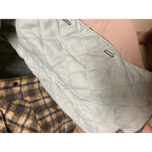Vintage Flannel Quilted Jacket Size Large Tall Sears Made In The USA - Picture 3 of 4